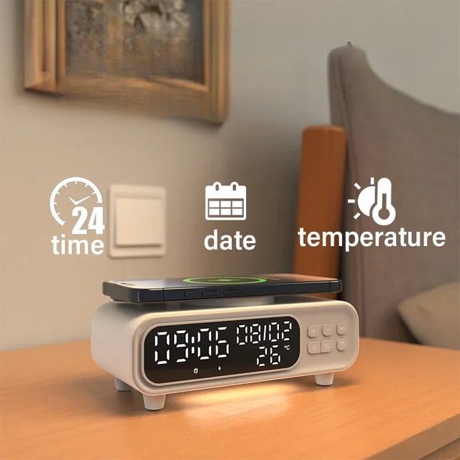 Sveglia digitale con ricarica wireless veloce