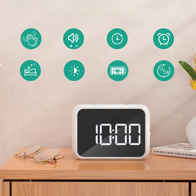 Sveglia digitale da viaggio doppio allarme