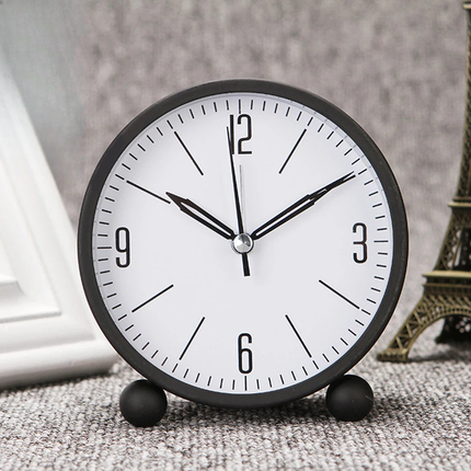 Sveglia analogica rotonda da tavolo