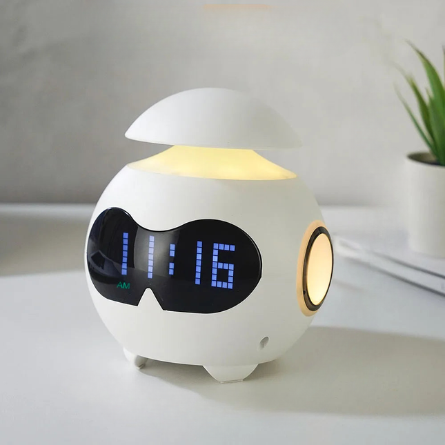 Sveglia robot con indicatore giorno notte