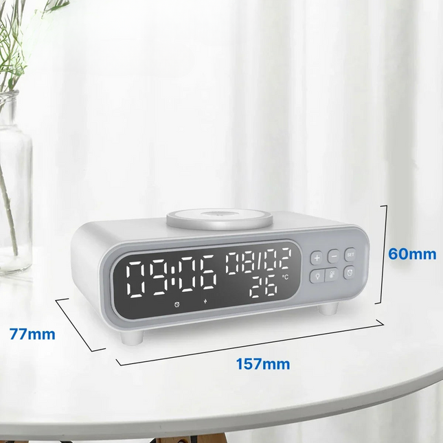 Sveglia digitale con ricarica wireless veloce