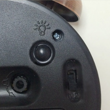 Sveglia retrò a batteria con campanelli