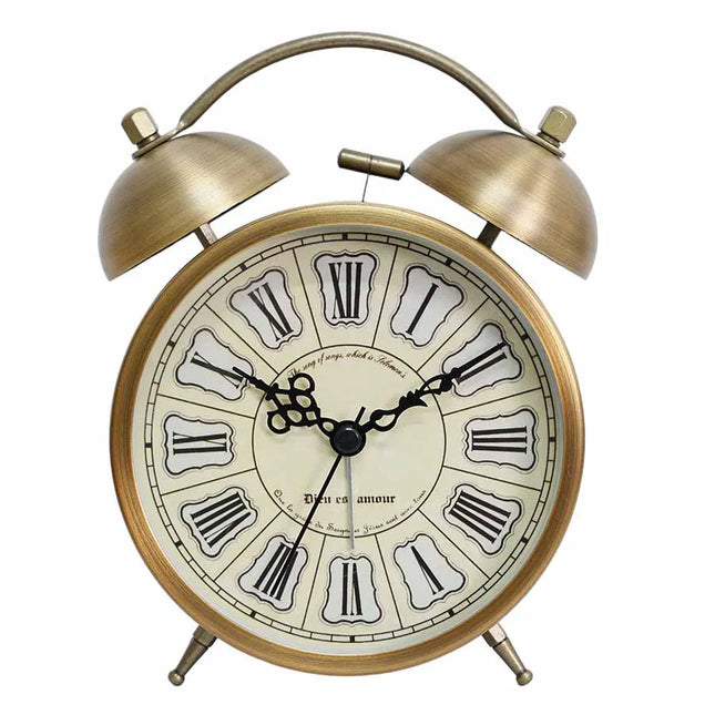 Sveglia vintage a batteria con campanelli