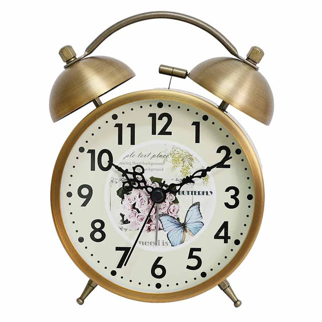 Sveglia vintage a batteria con campanelli