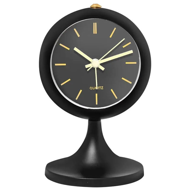 Sveglia vintage bianca con piedistallo