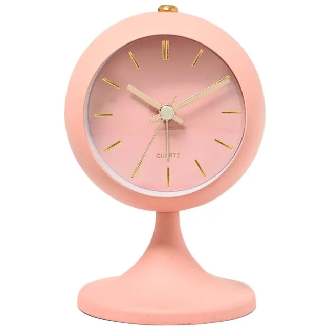 Sveglia vintage bianca con piedistallo