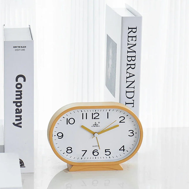 Sveglia da comodino analogica forma ovale