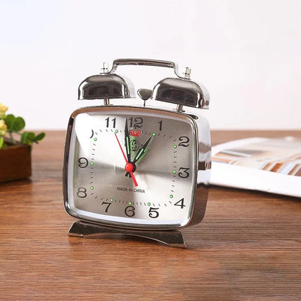 Sveglia meccanica quadrata stile retrò