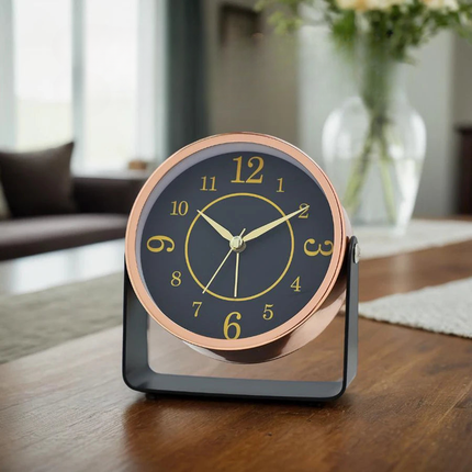 Sveglia di design a batteria rotonda