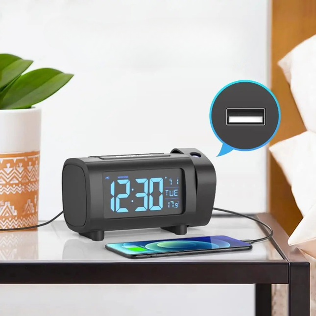 Radiosveglia con proiettore ora a soffitto