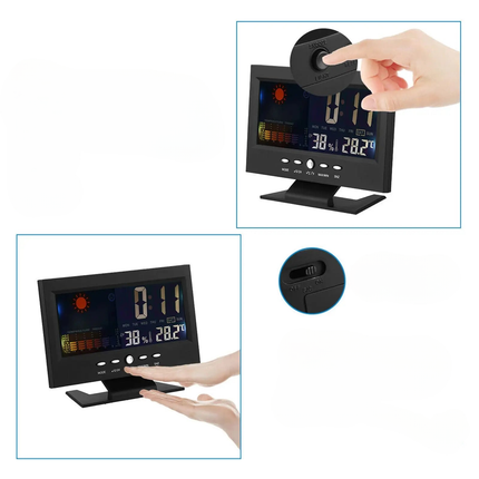 Sveglia digitale con calendario e temperatura