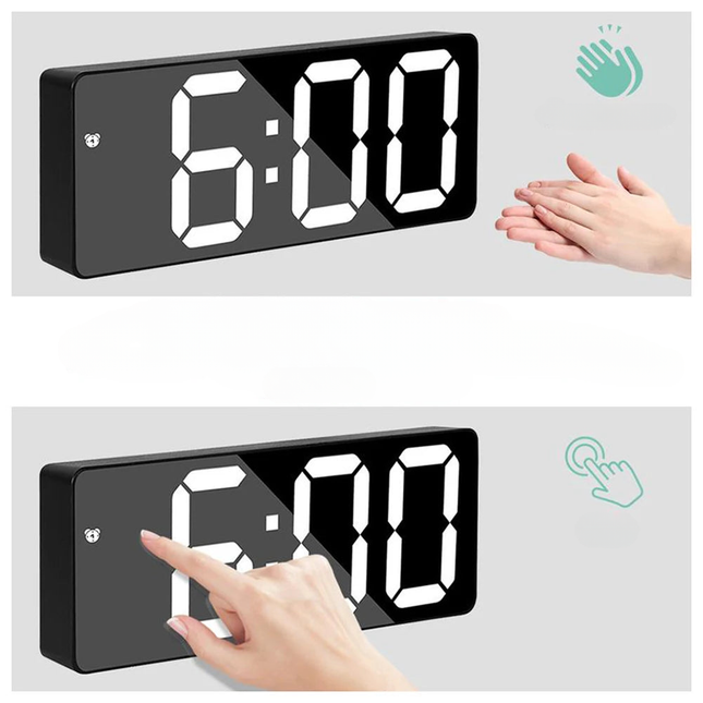 Sveglia digitale LED con numeri grandi