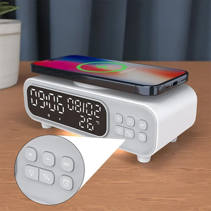 Sveglia digitale con ricarica wireless veloce