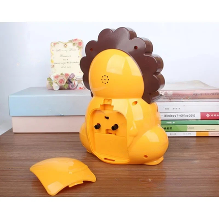 Sveglia per bambini analogica a leone