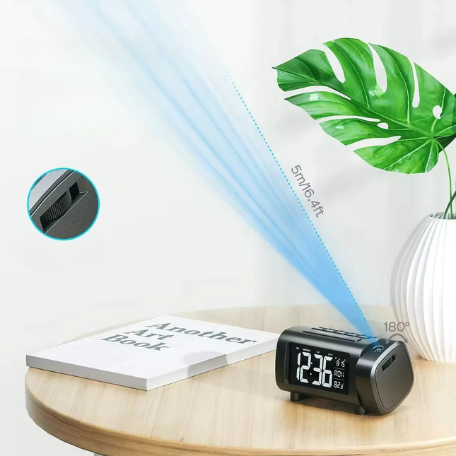 Radiosveglia con proiettore ora a soffitto