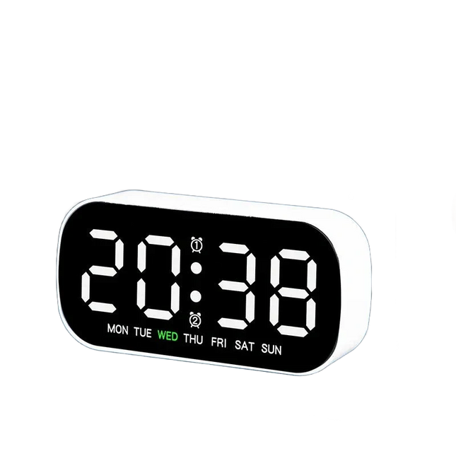 Piccola sveglia digitale da comodino