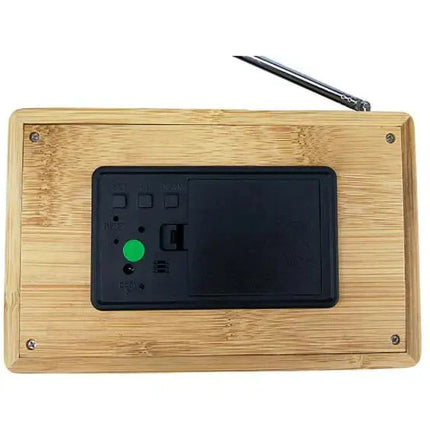 Radiosveglia FM digitale in legno