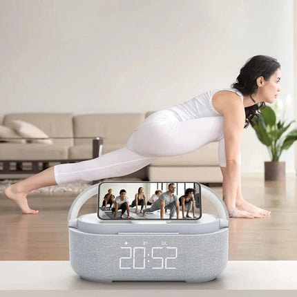 Radiosveglia con luce e ricarica wireless