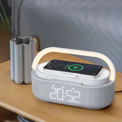 Radiosveglia con luce e ricarica wireless