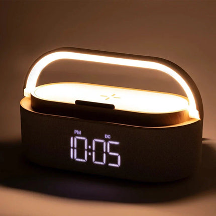 Radiosveglia con luce e ricarica wireless