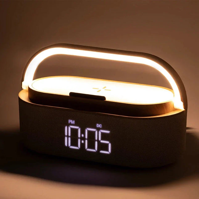 Radiosveglia con luce e ricarica wireless