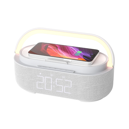 Radiosveglia con luce e ricarica wireless