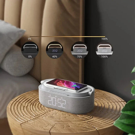 Radiosveglia con luce e ricarica wireless