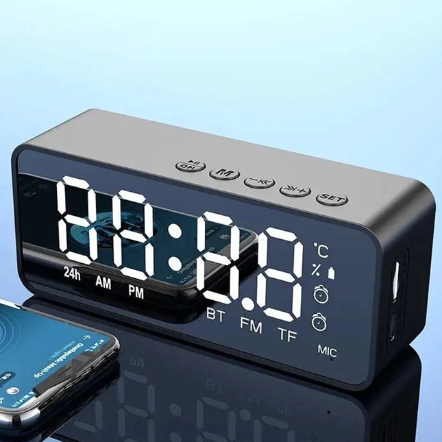 Radiosveglia Bluetooth ricaricabile con USB