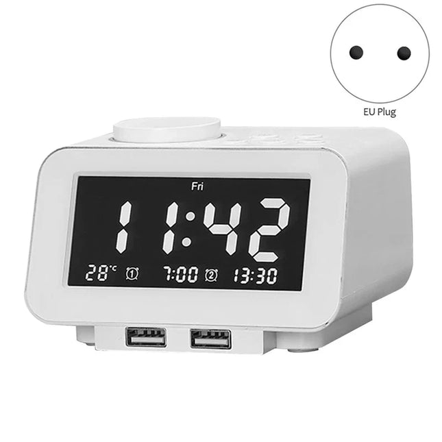 Radiosveglia digitale con doppia porta USB