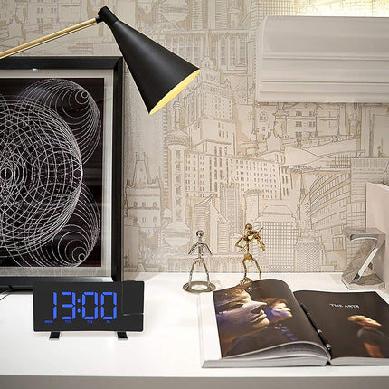 Radiosveglia con proiettore display blu