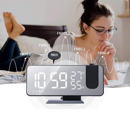 Radiosveglia proiettore con termometro digitale