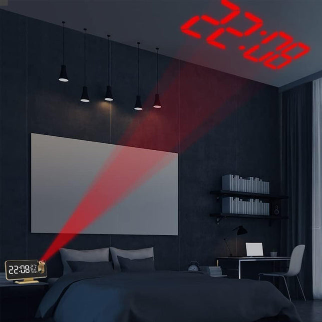 Radiosveglia con proiettore design moderno
