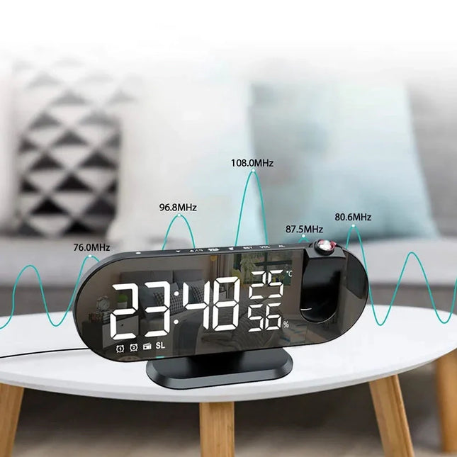 Radiosveglia con proiezione ora sul soffitto