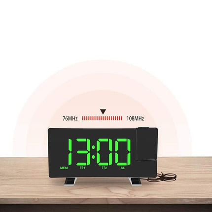 Radiosveglia con proiettore e porta USB