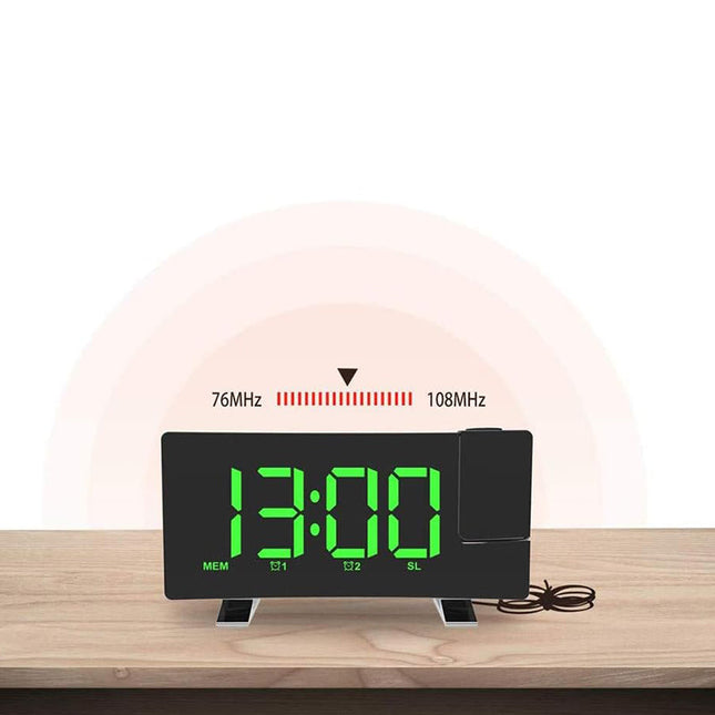 Radiosveglia con proiettore e porta USB