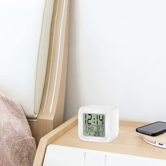 Sveglia digitale a cubo luminosa