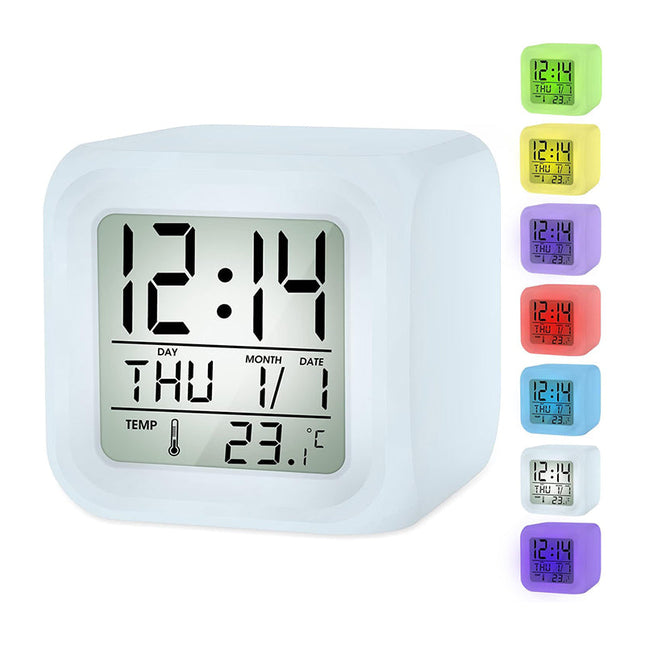 Sveglia digitale a cubo luminosa