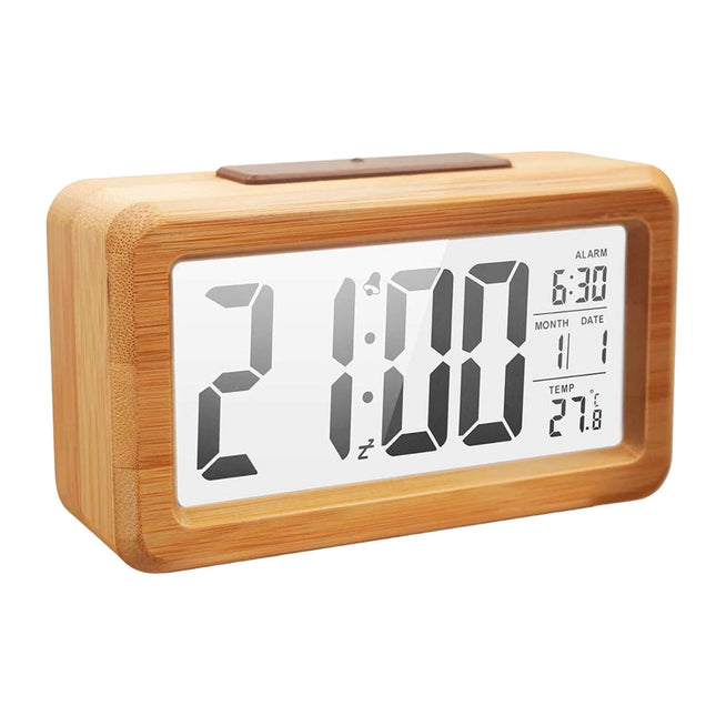 Sveglia digitale in legno da tavolo