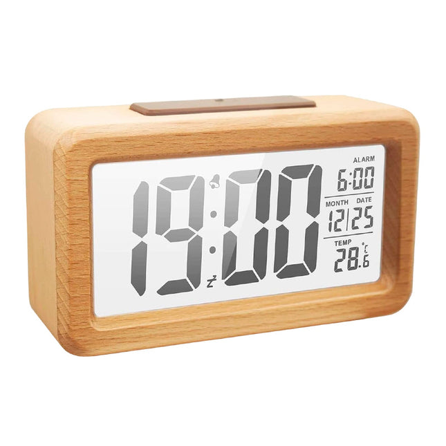 Sveglia digitale in legno da tavolo