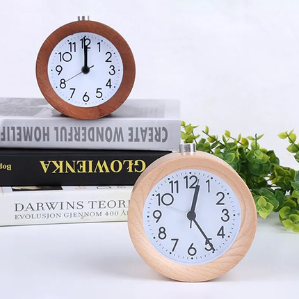 Sveglia da tavolo in legno scuro