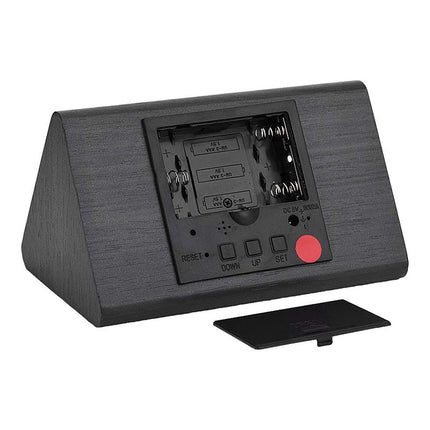 Sveglia digitale in legno nero design