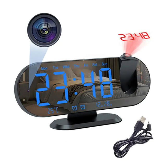 Sveglia telecamera spia con connessione Wi-Fi