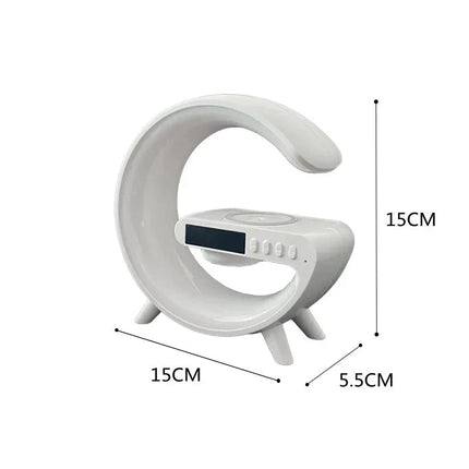 Lampada da comodino con sveglia e ricarica