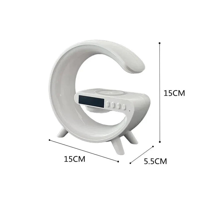 Lampada da comodino con sveglia e ricarica