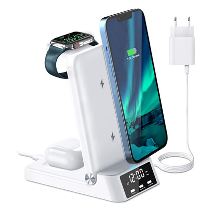 Sveglia caricabatterie wireless per iPhone Samsung