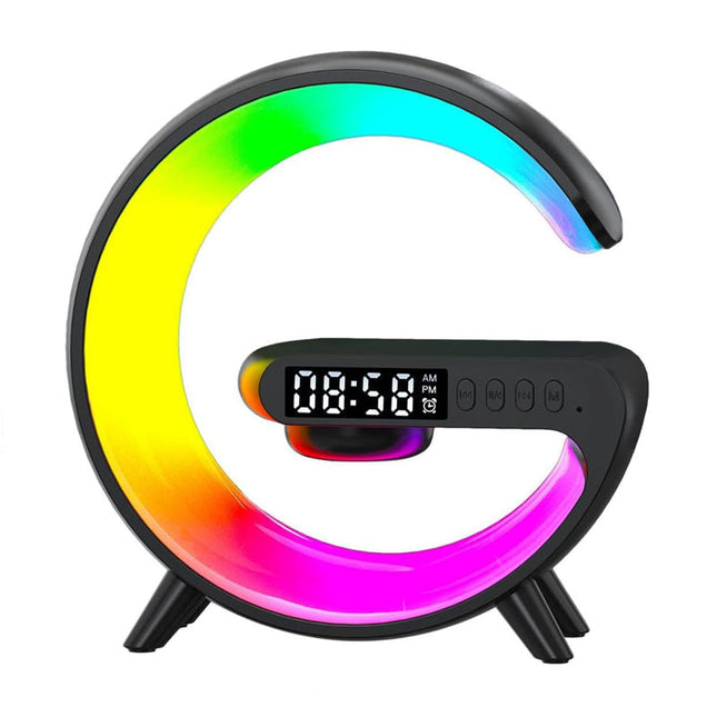 Lampada sveglia RGB con caricatore wireless
