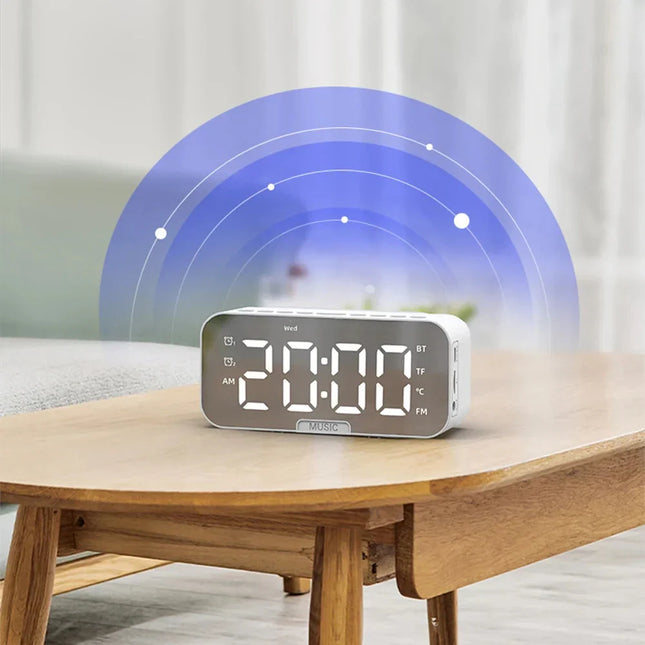 Sveglia digitale connessa con altoparlante