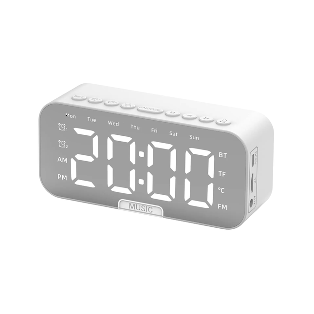 Sveglia digitale connessa con altoparlante