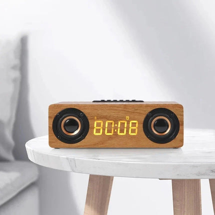 Sveglia smart in legno con Bluetooth