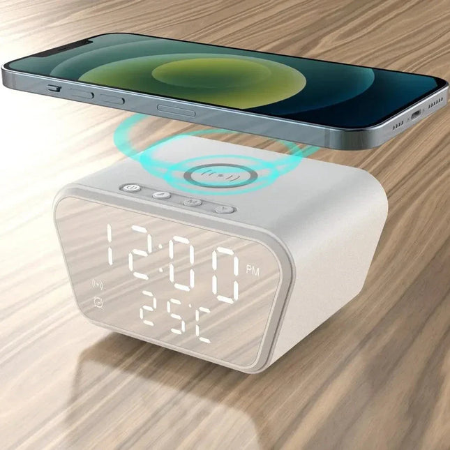 Sveglia con ricarica wireless per smartphone
